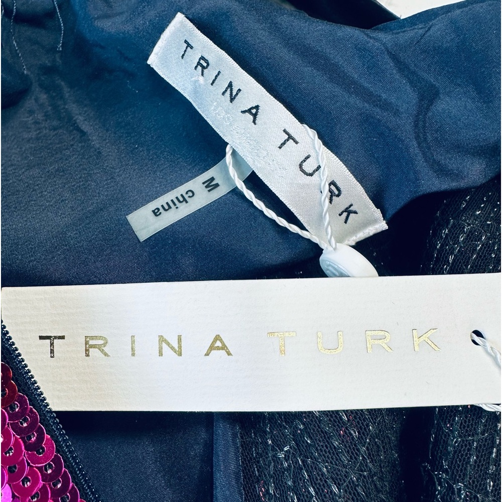 Trina Turk Women's Multicolor Sequin Top - Picture 3 of 7